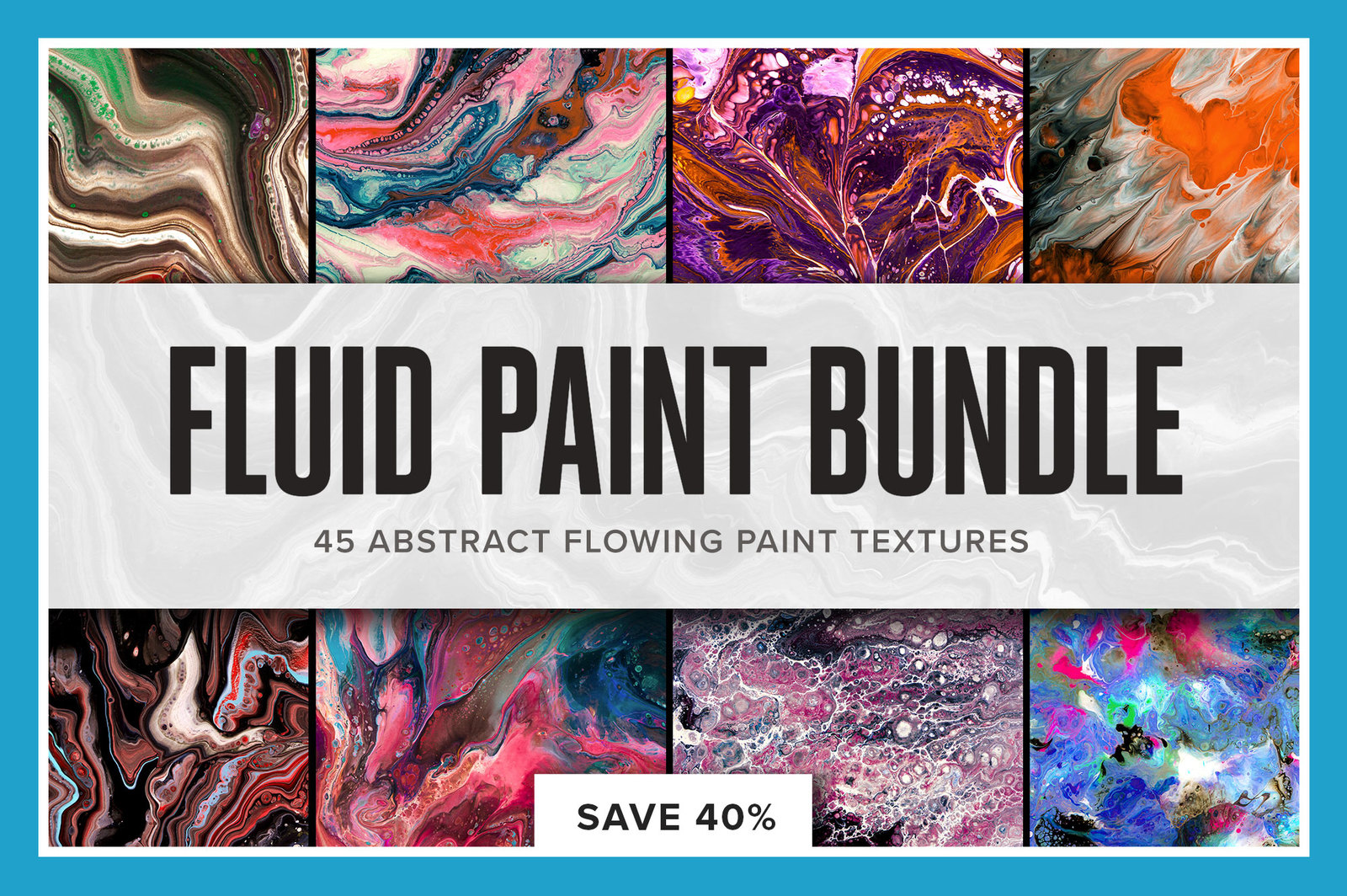 Fluid Paint Bundle: 45 Abstract Paintings