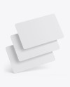 Three Plastic Cards Mockup