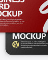 Paper Business Cards Mockup