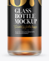 Frosted Glass Whisky Bottle Mockup