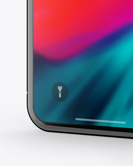 Apple iPhone X Mockup - Half Side View