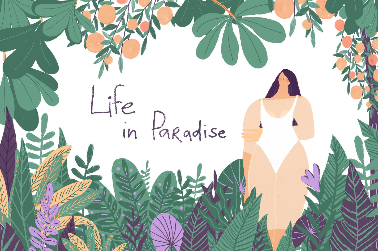 Girls in Paradise graphic set