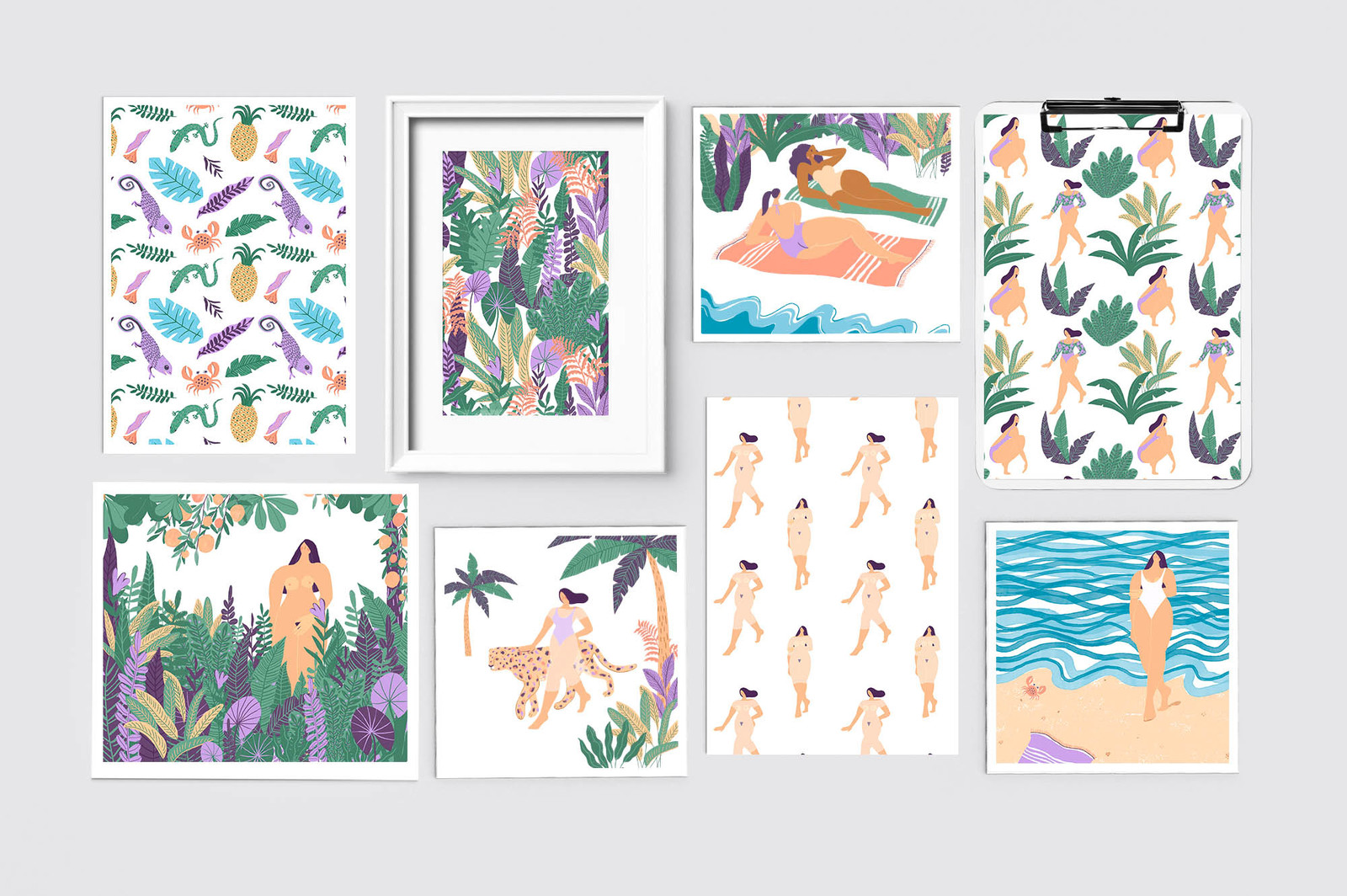 Girls in Paradise graphic set