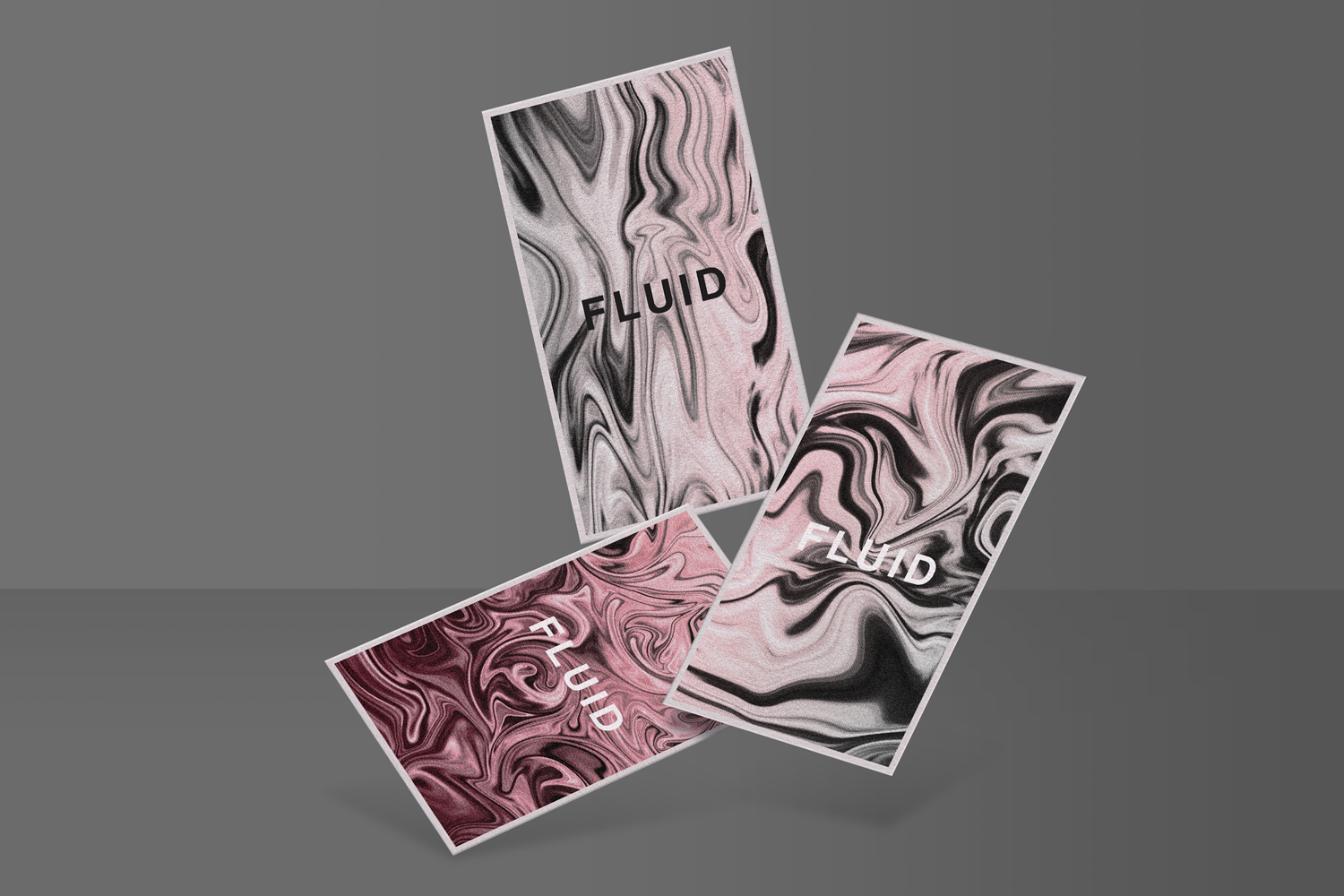 Fluid textures marble metallic rose