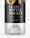 Frosted Glass Vodka Bottle Mockup