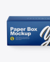 Glossy Paper Box Mockup