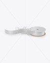 Printed Ribbon Roll Mockup - High-Angle Shot