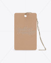 Kraft Hang Tag Mockup (Front & Back Views)