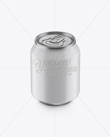 250ml Matte Aluminium Can Mockup (High-Angle Shot) - Free Download