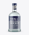 Clear Glass Bottle With Grappa Mockup