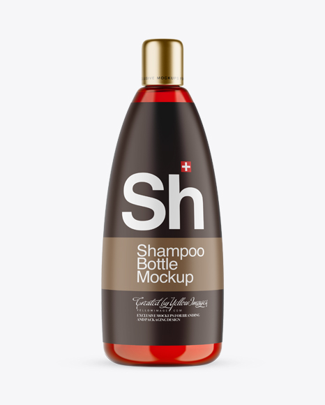 Red Glass Shampoo Bottle Mockup - Mock+Neck+Hoodie,+Red+-+Miguel+Antoinne