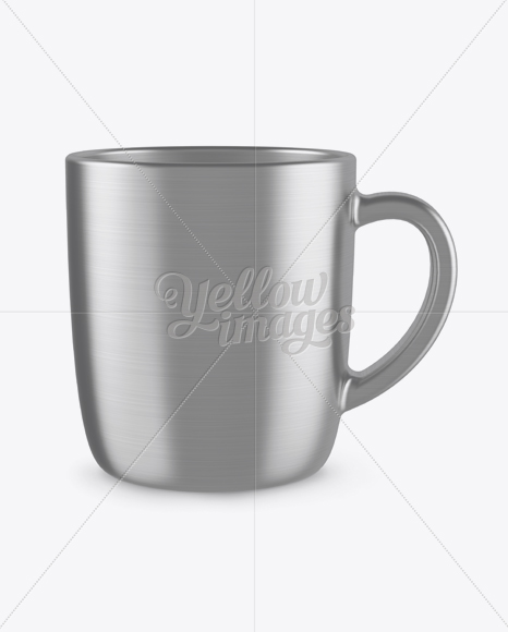 Textured Metal Mug Mockup