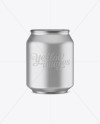 250ml Aluminium Can With Metallic Finish Mockup (Eye-Level Shot)