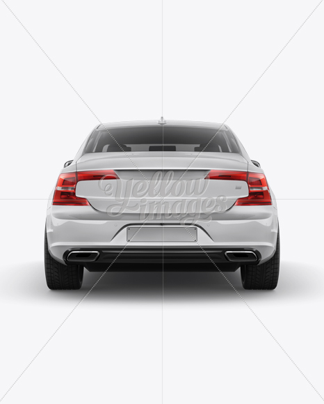 Volvo S90 Mockup - Back View