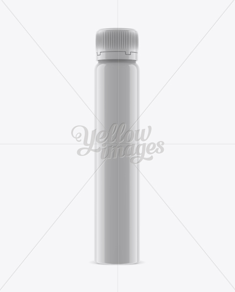 Gloss Plastic Sport Nutrition Bottle Mockup - Eye-Level Shot