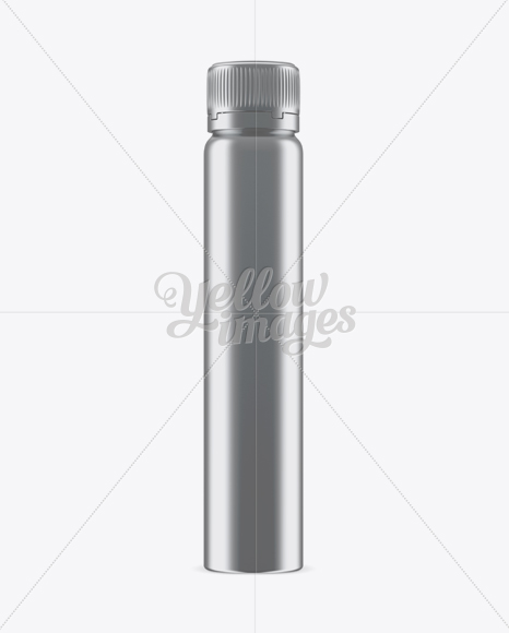 Metal Sport Nutrition Bottle Mockup - Eye-Level Shot