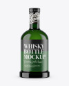 Green Glass Alcohol Bottle Mockup Green Glass Alcohol Bottle Mockup