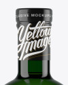 Green Glass Alcohol Bottle Mockup Green Glass Alcohol Bottle Mockup