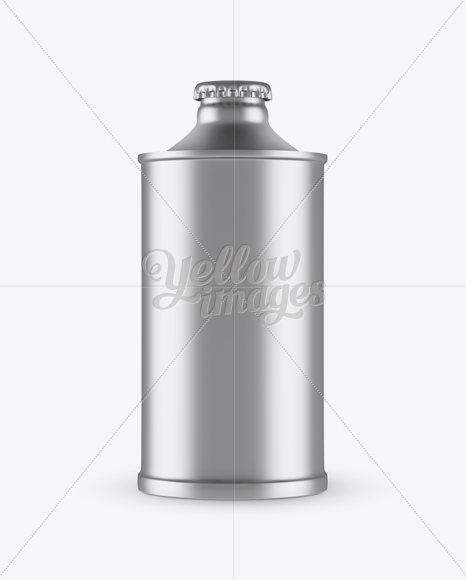 Beer Bottle With Metallic Finish Mockup