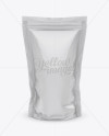 Glossy Stand Up Pouch With Zipper Mockup - Front View