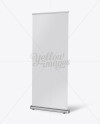 Roll-up Banner Mockup - Halfside View