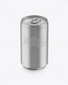 150ml Metallic Aluminium Can Mockup (High-Angle Shot)