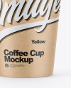 Kraft Paper Coffee Cup Mockup