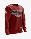 Men’s Heavyweight Sweatshirt mockup (Right Half Side View)