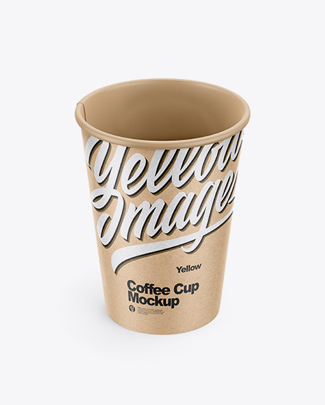 Kraft Paper Coffee Cup Mockup