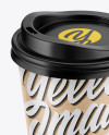 Kraft Paper Coffee Cup Mockup