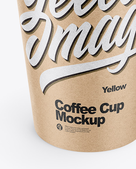 Kraft Paper Coffee Cup Mockup