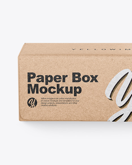 Kraft Paper Box Mockup