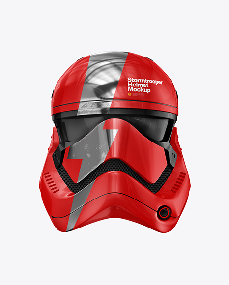 Glossy Stormtrooper Helmet Mockup