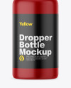 Matte Dropper Bottle Mockup