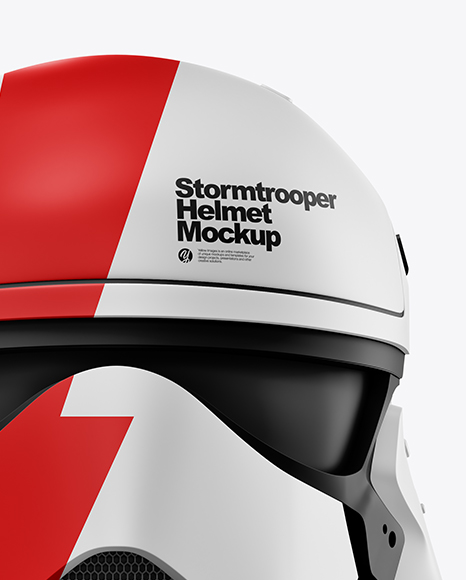 Matte Stormtrooper Helmet Mockup