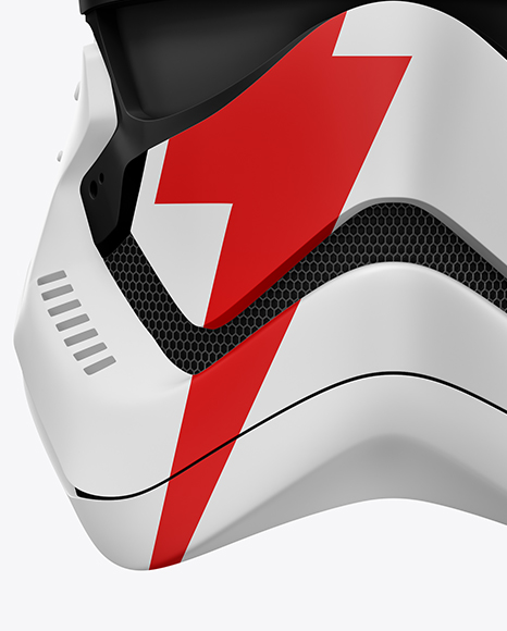 Matte Stormtrooper Helmet Mockup