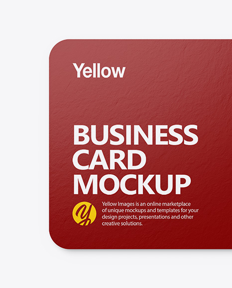 Paper Business Card Mockup