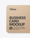 Kraft Business Card Mockup