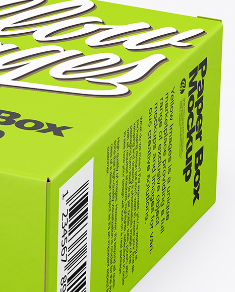 Paper Box Mockup