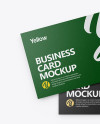 Textured Business Cards Mockup