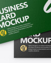 Textured Business Cards Mockup