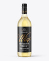 Clear Glass White Wine Bottle Mockup