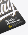 Square Sticker Mockup