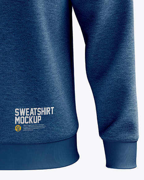 Men’s Heather Midweight Sweatshirt mockup (Front View)