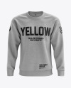 Men’s Heather Midweight Sweatshirt mockup (Front View)