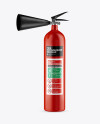Glossy Fire Extinguisher Mockup