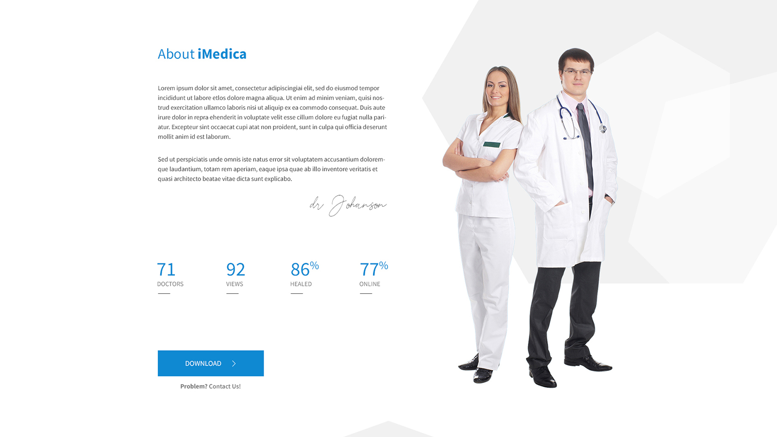 iMedica Layout - 10 screens