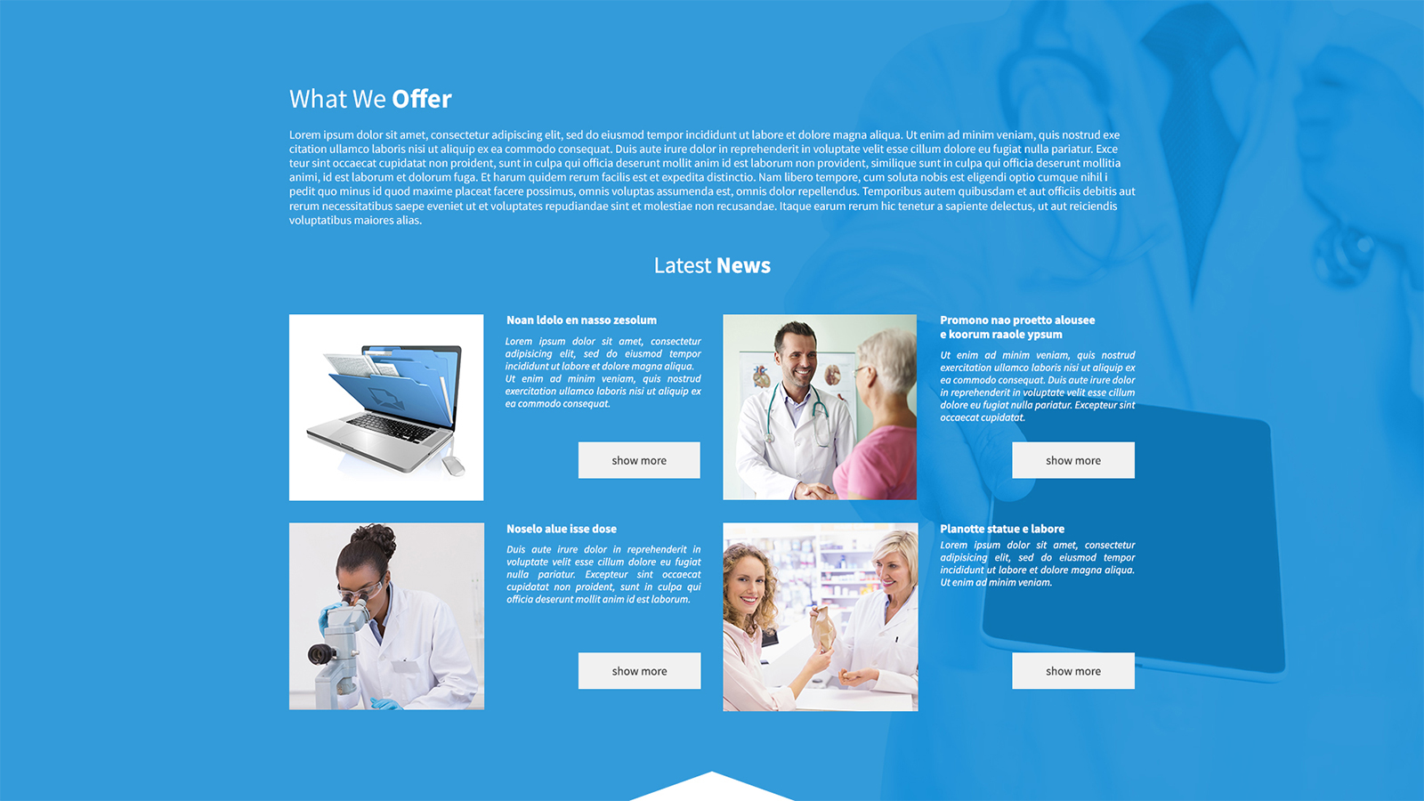 iMedica Layout - 10 screens