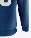 Men’s Heather Midweight Sweatshirt mockup (Back View)