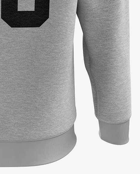 Men’s Heather Midweight Sweatshirt mockup (Back View)